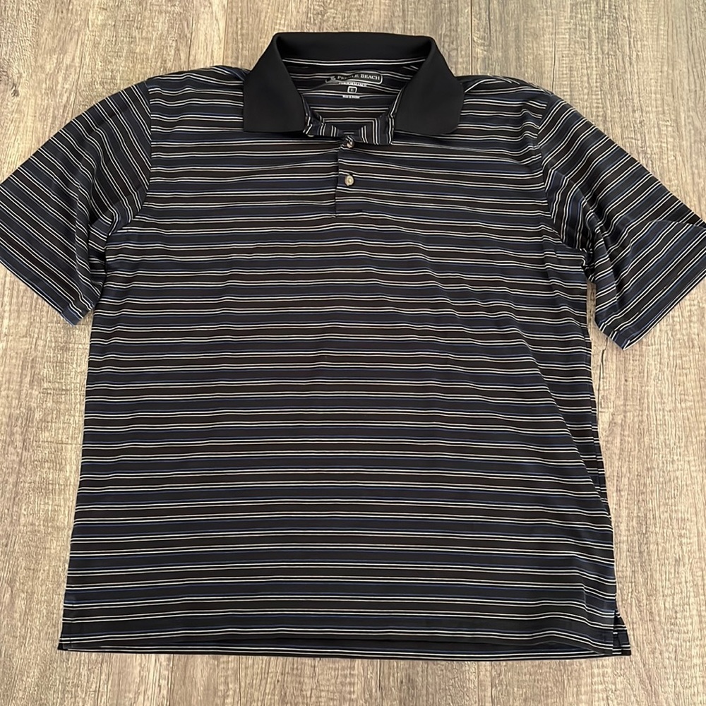 Pebble Beach Mens Golf Polo - Size Large